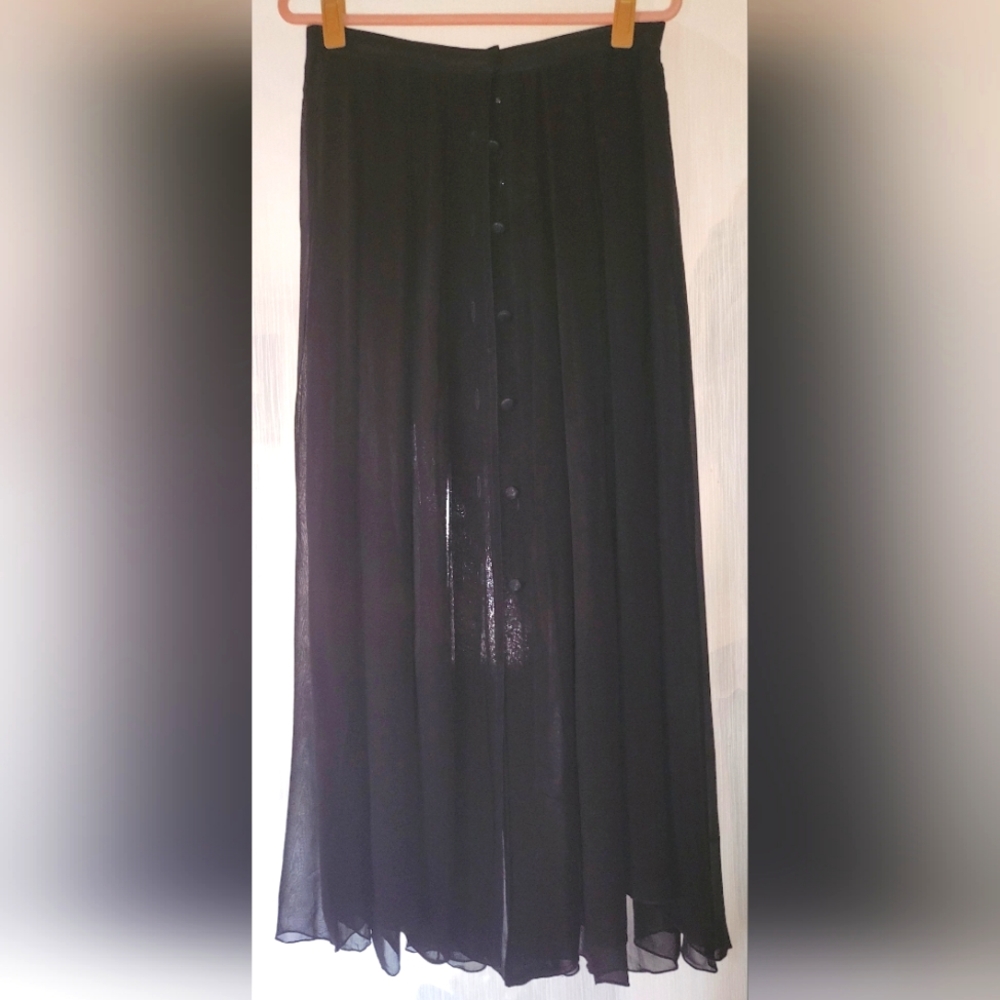 Sheer Black Skirt